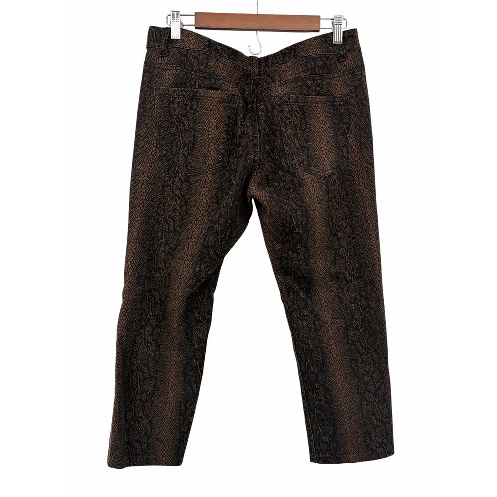 Liverpool Jeans Company Snake Print Straight Leg‎ Jeans Women's Size 10 Mid Rise - Picture 8 of 8